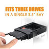 Picture of ICY DOCK Tool-Less Triple 2.5 to 3.5 HDD Drive Bay SSD Mounting Bracket Kit Adapter - EZ-FIT Trio MB610SP