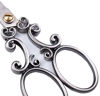 Picture of BIHRTC European Vintage Stainless Steel Sewing Scissors DIY Tools Cloud Pattern Dressmaker Shears Scissors for Embroidery, Craft, Art Work & Everyday Use (Silver)