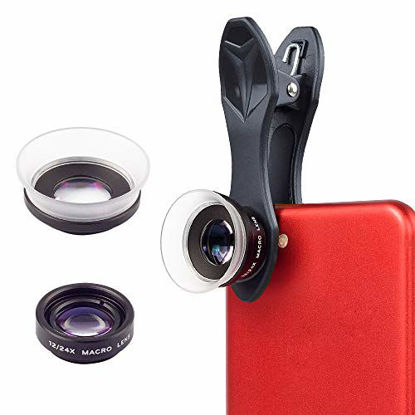 Picture of APEXEL Professional 12X/24X Advanced Macro Lens for iPhone 11/11 Pro/11 Pro Max/XS/XS Max/XR/X/8/8+, Galaxy Note 10/10+/S10/S10+, OnePlus, Huawei and More