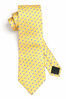 Picture of HISDERN Extra Long Floral Dots Tie Handkerchief Men's Necktie & Pocket Square Set,Yellow & Blue,XL, 63 inches length