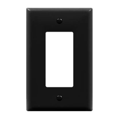 Picture of ENERLITES Decorator Light Switch or Receptacle Outlet Wall Plate  Glossy Finish  Size 1-Gang 4.50" x 2.76"  Unbreakable Polycarbonate Thermoplastic  UL Listed  8831-I  Ivory