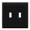 Picture of ENERLITES Double Toggle Switch Cover  Two Gang Light Switch Wall Plate  Glossy Finish  Oversized 2-Gang 5.5" x 5.5"  Unbreakable Polycarbonate Thermoplastic  UL Listed  8812O-GY  Gray