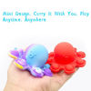 Picture of Mini Reversible Octopus Push Pop Bubble Fidget Toy  Flip Cute and Small Octopus Squeeze Sensory Tools to Relieve Emotional Stress for Kids Adults