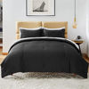 Picture of Bedsure Striped Comforter Set King Size Bed Grey - Bedding Comforter Sets King Bed Set Gray  King Size Comforter Sets 3 Piece  1 Comforter and 2 Pillow Shams