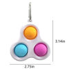 Picture of jxcmhg Fidget Dimple Toy Push Pop Sensory Simple Toys Portable Fidget Toy with Buckle Ring Stress Relief and Anti Anxiety Puzzle Game