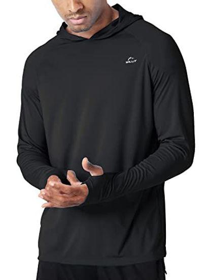GetUSCart- Willit Men's UPF 50+ Sun Protection Hoodie Shirt Long Sleeve SPF  Fishing Outdoor UV Shirt Hiking Lightweight