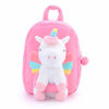 Picture of Gloveleya Toddler Backpack Bunny Toy Backpacks with Soft Dolls Rabbit Pink Age 2+