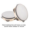 Picture of Tambourines  10 inch Tambourine for Adults Wooden Handheld Drum Bell Single Row 8 Pairs Birch Metal Jingles Percussion Musical Instrument for Kids  Church KTV Party Games