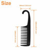 Picture of YEEPSYS Wide Tooth Comb for Curly Hair Long Hair Wet Hair Detangling Comb  Paddle Hair Comb (Light Blue  Round Handle Comb)