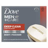 Picture of Dove Men+Care Body and Face Bar More Moisturizing Than Bar Soap Deep Clean Effectively Washes Away Bacteria  Nourishes Your Skin 3.75 oz 8 Bars