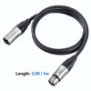 Picture of Eyeshot XLR Cable  2 Pack 3.2ft Premium Microphone Cable Male to Female  Balanced 3 Pin XLR Microphone Patch Cable with All Copper Conductors for Microphones  Studio Recording and Live Sound