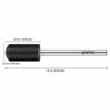 Picture of USA Pana 3/32" Safety Nail Carbide - Smooth Round Top Small Barrel Head for Electric Dremel Drill Machine (Black  Silver  Gold - 5XC to Extra Fine Grit) (5X Coarse  Small Barrel - Gold)