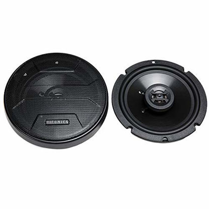 Picture of Hifonics ZS65CXS Zeus Coaxial Car Speakers (Black  Pair) â€“ 6.5 Inch Shallow Mount Coaxial Speakers  300 Watt  3-Way Car Audio  Passive Crossover  Sound System (Grills Included)