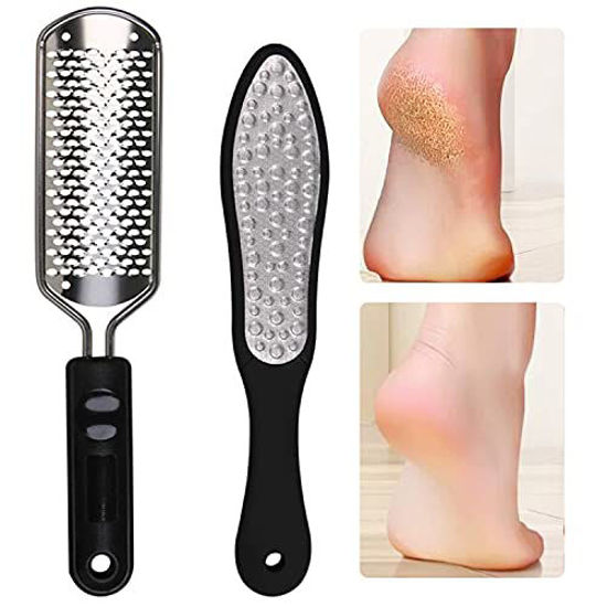 Picture of Oneleaf 2PCS Professional Pedicure Rasp Foot File Cracked Skin Corns Callus Remover for Extra Smooth and Beauty Foot