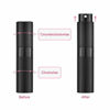 Picture of 5PCS 8ml Travel Perfume Atomizer Refillable  Mini Cologne Spray Bottle Empty  Small Aftershave Sprayer for Liquid Dispenser (Black)