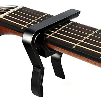 Picture of Guitar Capo for Acoustic Guitar  Electric Guitar Capo - Also For Bass  Ukulele  Banjo and Mandolin