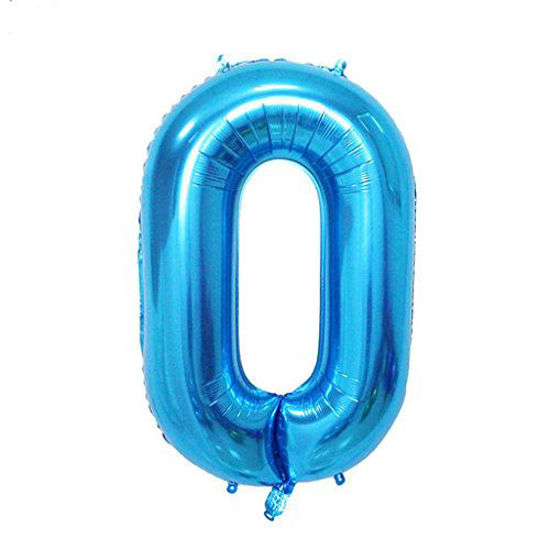 Picture of 9 Number Balloon Rainbow Gradient Colorful Big Number Balloons 40 Inch kit for Happy Birthday Party Decorations Foil Mylar Helium Baby Shower