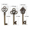 Picture of Mixed Set of 30 Large Skeleton Keys with Antique Style Bronze Brass Skeleton Castle Dungeon Pirate Keys for Birthday Party Favors  Mini Treasure Toy Gifts  Medieval Middle Ages Theme