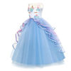 Picture of Foierp Unicorn Dress for Girls Kids Unicorn Costume Princess Dress with Headband Birthday Party