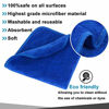 Picture of Sinland Microfiber Facial Cloths Fast Drying Washcloth 12inch x 12inch (6pack  Blue)