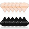 Picture of 12 Pieces Powder Puff Face Triangle Makeup Puff for Loose Powder Soft Body Cosmetic Foundation Sponge Mineral Powder Wet Dry Makeup Tool (Black  Nude Color)