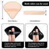 Picture of 12 Pieces Powder Puff Face Triangle Makeup Puff for Loose Powder Soft Body Cosmetic Foundation Sponge Mineral Powder Wet Dry Makeup Tool (Black  Nude Color)