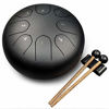 Picture of Lronbird Steel Tongue Drum kit  8-Notes-6 Inch C-Key Musical Drums Set - Handpan Percussion instruments for Kids adults Beginner zen healing Meditation(Gun-color)