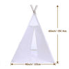 Picture of JoyNote Teepee Tent for Kids Indoor Tents with Mat  Inner Pocket  Unique Reinforcement Part - Foldable Play Tent Canvas Tipi Childrens Tents for Girls & Boys (Pink)