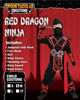 Picture of Ninja Dragon Red Costume Outfit Set for kids Halloween Dress Up Party