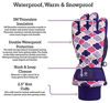 Picture of N'Ice Caps Kids Scroll Print Waterproof Thinsulate Insulated Winter Snow Gloves