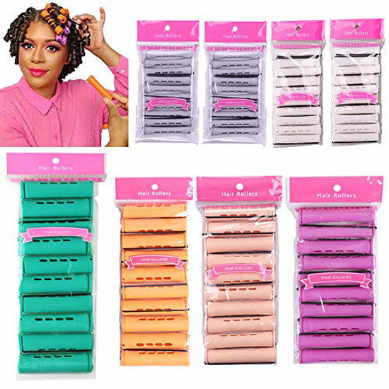 Picture of Perm Rods Cold Wave Rods Hair Roller Curler Perm Rods for Natural Hair Cold Wave Rods Hair Curler Styling Tools for Curly Wavy Hair