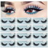 Picture of MAGEFY Eyelashes 12 Pairs 1 Style Lashes Wholesale  Dramatic Look Faux Mink False Lashes Pack  Handmade Reusable Soft Fake Eyelashes (5D77)