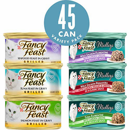 GetUSCart Purina Fancy Feast Wet Cat Food Variety Pack Grilled