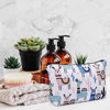 Picture of Makeup bag Cosmetic Bag Organizer Small Mini Makeup Pouch for Purse for Women Girls Gift (Marble White)