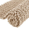 Picture of Yimobra Original Luxury Chenille Bath Mat  36.2 x 24 Inches  Soft Shaggy and Comfortable  Large Size  Super Absorbent and Thick  Non-Slip  Machine Washable  Perfect for Bathroom  Beige