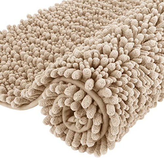 Yimobra Original Luxury Chenille Bath Mat, 362 x 24 Inches, Soft Shaggy and Comfortable, Large size, Super Absorbent and Thick, Non-Slip, Machine