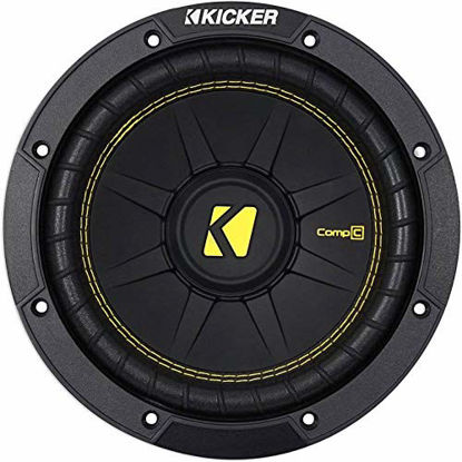Picture of Kicker 44CWCD84 CompC 8 Inch 4 Ohm 200 Watt RMS Power and 400 Watts Peak Power Dual Voice Coil Car Audio Sub Subwoofer  Black