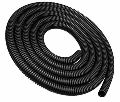 Picture of Braided 25FT 5/8â€ Split Loom Wire Tubing Auto Wire Conduit Flexible Cover