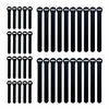 Picture of Self-Gripping Cable Ties by Wrap-It Storage  Black  40 Pack (4 Inch and 8 Inch Straps) â€“ Reusable Hook and Loop Cord Organizer Cable Ties for Cord Management and Desk or Office Organization