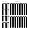 Picture of Self-Gripping Cable Ties by Wrap-It Storage  Black  40 Pack (4 Inch and 8 Inch Straps) â€“ Reusable Hook and Loop Cord Organizer Cable Ties for Cord Management and Desk or Office Organization