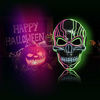 Picture of ILEBYGO Halloween LED Purge Mask Scary Light Up Mask with EL Wire 3 Flashing-Modes for Halloween Festival  Party  Cos Play (Green)