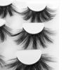 Picture of Mikiwi 25mm Lashes  Dramatic 6D Faux Mink Lashes  Fluffy Volume Eyelashes  Thick Crossed Lashes  Long Faux 25mm Mink Lashes