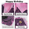 Picture of PAKBOOM Happy 8th Birthday Banner Backdrop - 8 Birthday Party Decorations Supplies for Girls - Pink Purple Gold 4 x 6ft