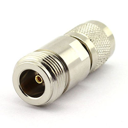 Picture of DGZZI 2-Pack TNC Male to N Female RF Coaxial Adapter TNC to N Coax Jack Connector