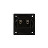 Picture of Goldwood Sound Speaker Box Terminal Cups 2 Square Power Speaker Terminal Plates Black (SCT-1000-2)