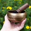 Picture of Tibetan Singing Bowl Set - Easy To Play - 4 Inch Zen Mindfulness Sound Music Instruments For Meditation Holistic 7 Chakra Healing By Himalayan Bazaar