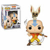 Picture of Funko POP! Animation: Avatar - Aang with Momo  Multicolor  Standard