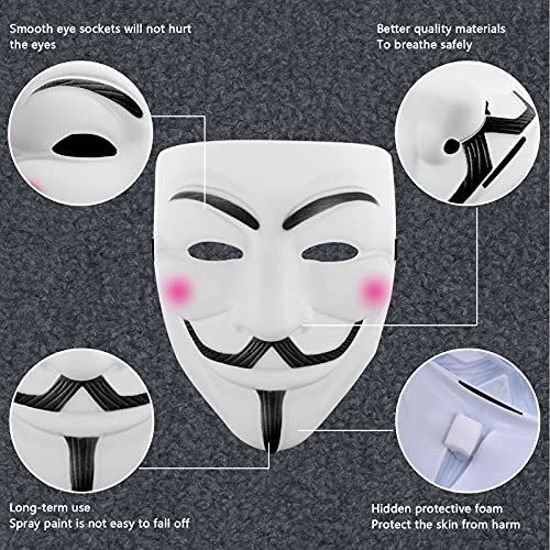 Picture of Hacker Mask V for Vendetta Mask Halloween Cosplay