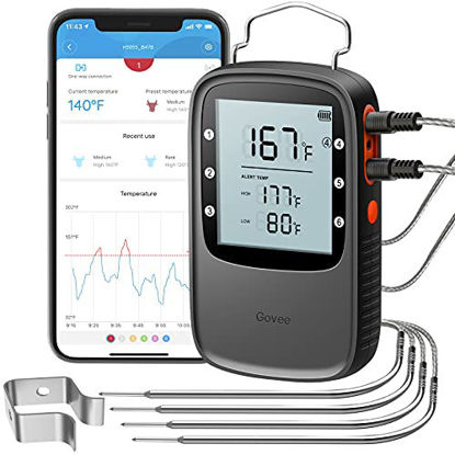 Govee Wi-Fi Grilling Meat Thermometer with 4 Probes - Govee
