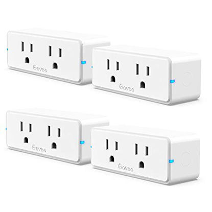 Govee Dual Smart Plug 2 Pack, 15A WiFi Bluetooth Outlet, Work with Alexa  and Google Assistant, 2-in-1 Compact Design, Govee Home App Control  Remotely